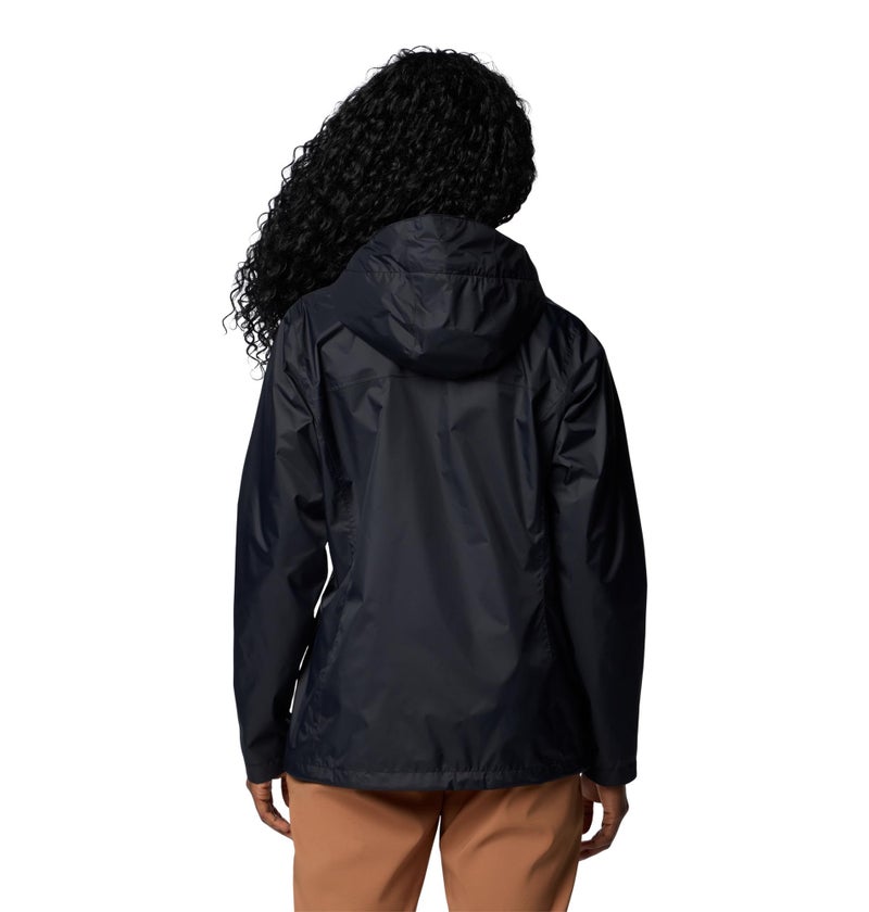 Columbia Womens Arcadia II Waterproof Rain Jacket, Black, Large - Image 2