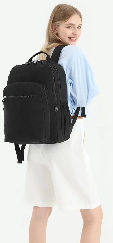 Smart Bags Large Size Crinkle Fabric Backpack 3209