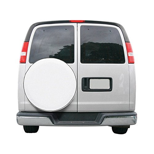 Classic Accessories Over Drive Deluxe RV Wheel Cover, Wheels 24"-27" Diameter, 8.5" Tire Width White - Image 1