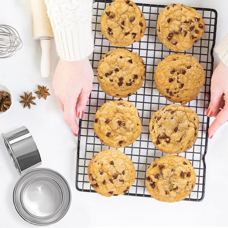 ALL-TOP Circle Biscuit Cutter Set –Stainless Steel Baking Supplies for Effortless Round Cookie Shaping, Pastry & Fondant Tool Creation–Precise Cut Kitchen Utensil for Sandwich, Scone, Donut -3PC Round - Image 5