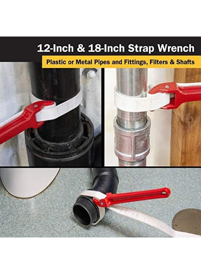 TITAN 21315 12 Inch Strap Wrench 12" Handle - Image 4