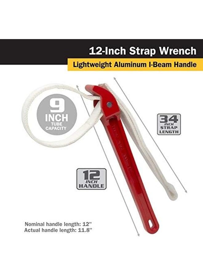 TITAN 21315 12 Inch Strap Wrench 12" Handle - Image 2