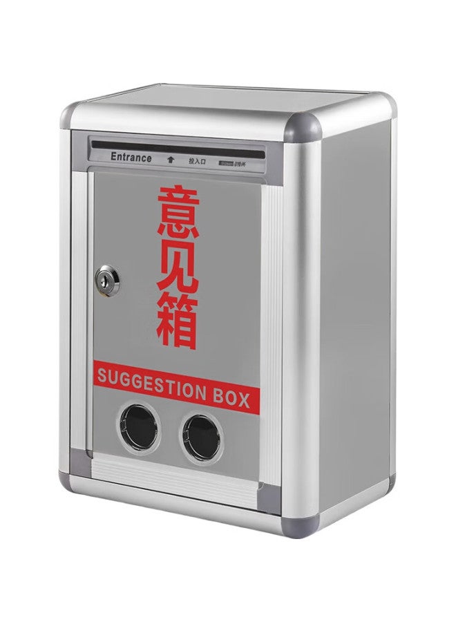 Jin Longxing Jinlongxing, Suggestion Box, Message Box, Desktop Complaint Box, Wall-Mounted Suggestion Box, Aluminum Alloy Employee Needs Box, Mailbox, Voting Box, Customizable Wall-Mounted - Image 3