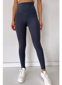 Tena Women's Anthracite High Waist Slimming Modal Fabric Leggings  - Image 1