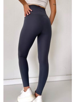 Tena Women's Anthracite High Waist Slimming Modal Fabric Leggings  - Image 3
