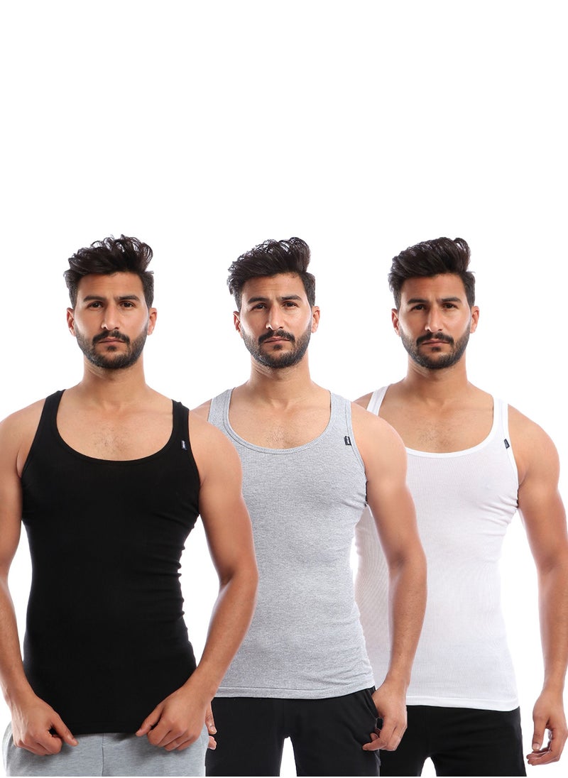 COTTONIL - Bundle Of Three Men Undershirts Derby - Image 1