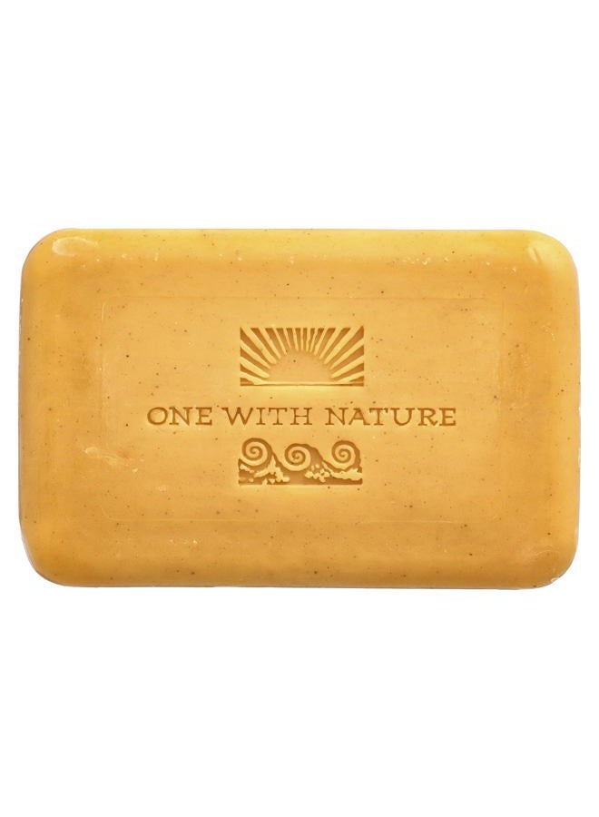 ONE WITH NATURE Soap Bar Turmeric Honey, 7 oz - Image 3