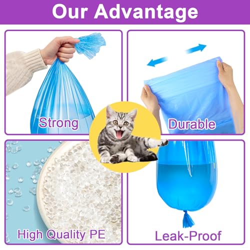 SOHBCLE Upgraded Cat Litter Refill Bags|8-Pack Cartridges Compatible with Genie Cat Litter Refills Standard,Plus and Style Pail |7-Layer Superior Odor Control (NOT Compatible with XL) - Image 5