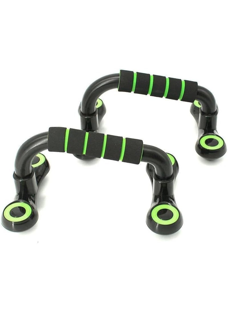 أعمدة تمارين الضغط الاحترافية ومساند رفع لتمارين القوة، مقابض دفع للأعلى مزودة بإسفنج فوم مبطن، قضبان تمارين أرضية لدعم المعصم وتطوير العضلات - Image 2