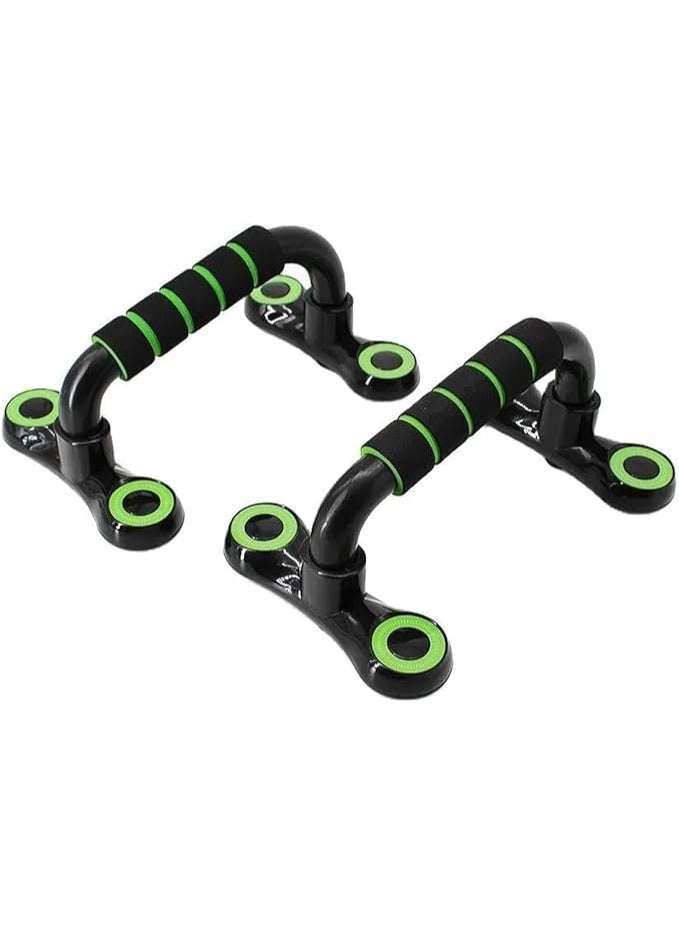 أعمدة تمارين الضغط الاحترافية ومساند رفع لتمارين القوة، مقابض دفع للأعلى مزودة بإسفنج فوم مبطن، قضبان تمارين أرضية لدعم المعصم وتطوير العضلات - Image 1