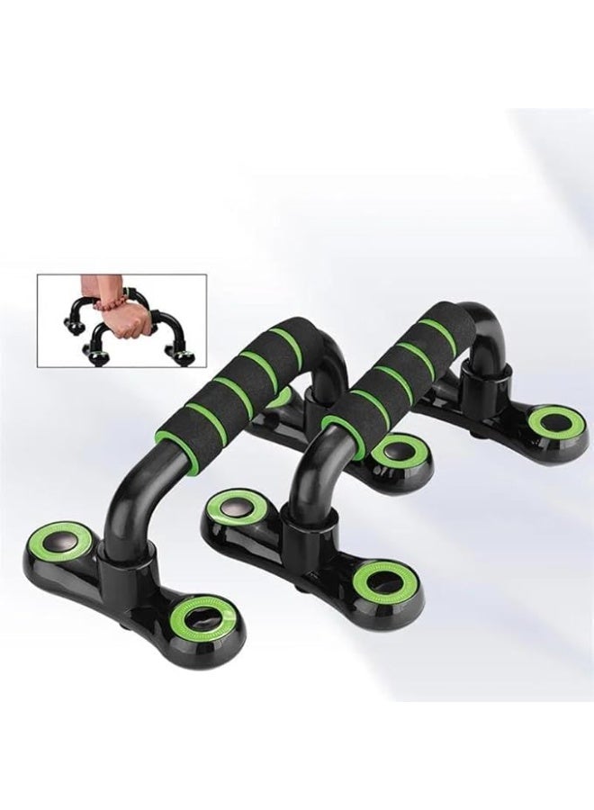 أعمدة تمارين الضغط الاحترافية ومساند رفع لتمارين القوة، مقابض دفع للأعلى مزودة بإسفنج فوم مبطن، قضبان تمارين أرضية لدعم المعصم وتطوير العضلات - Image 4