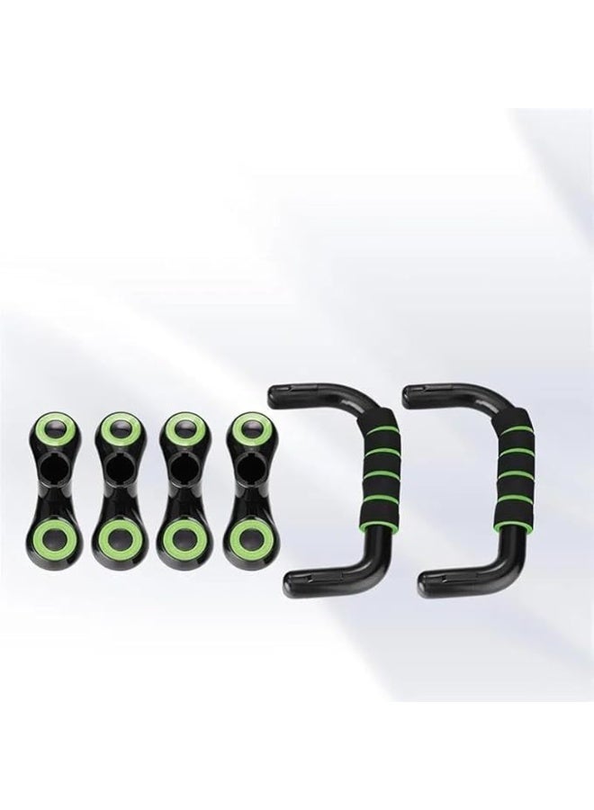 أعمدة تمارين الضغط الاحترافية ومساند رفع لتمارين القوة، مقابض دفع للأعلى مزودة بإسفنج فوم مبطن، قضبان تمارين أرضية لدعم المعصم وتطوير العضلات - Image 3