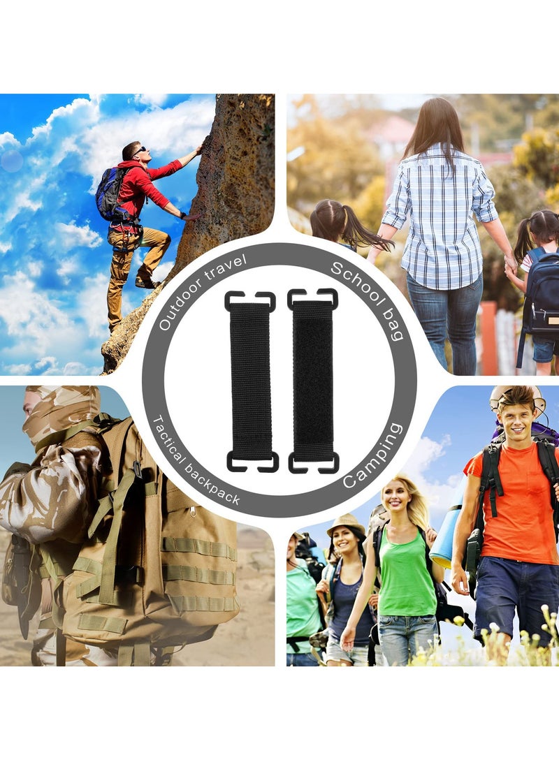 SYOSI Molle Patches Set, 6 Pcs Tactical Hook and Loop Panel Display, Black Molle Accessories, Ideal for Attachment of Badges Insignia on Backpacks - Image 2