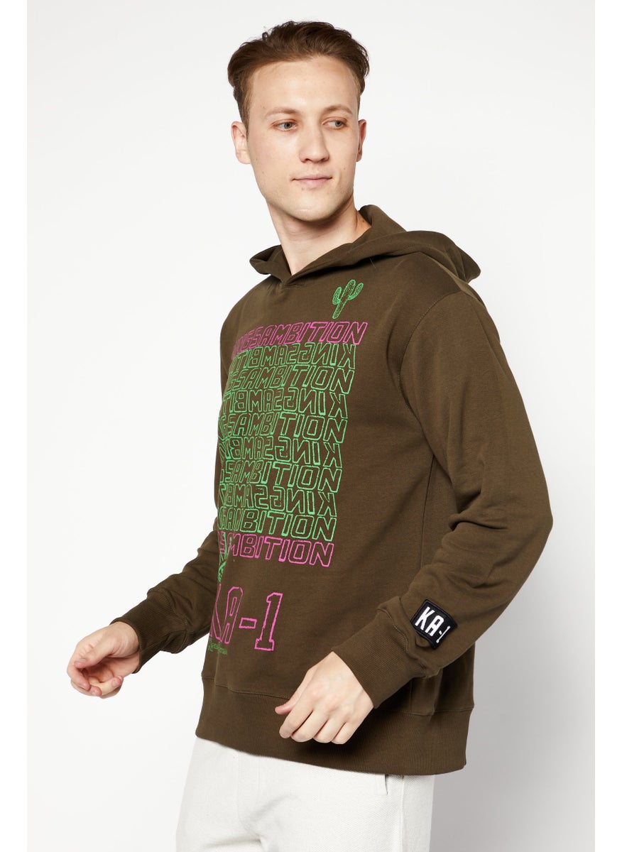 Men Hooded Graphic Print Long Sleeve Sweatshirt, Olive Combo - pzsku/Z1F1A4692CFD553E5DB8CZ/45/_/1737641778/c866815c-de30-4dce-a0c0-0f3ccdd3d406