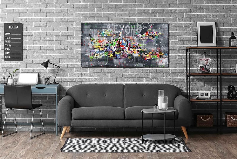 SIXTTART Sea Turtle Abstract Canvas Wall Art - Image 4