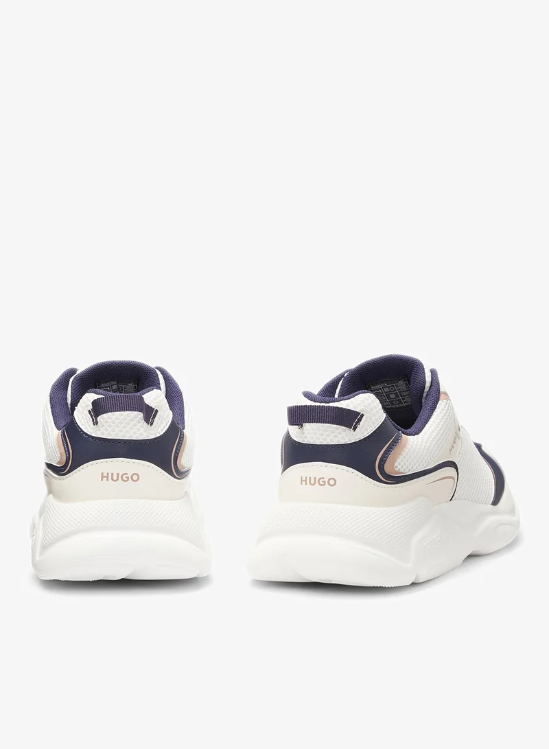 HUGO Mesh-detail trainers with rear pull loop