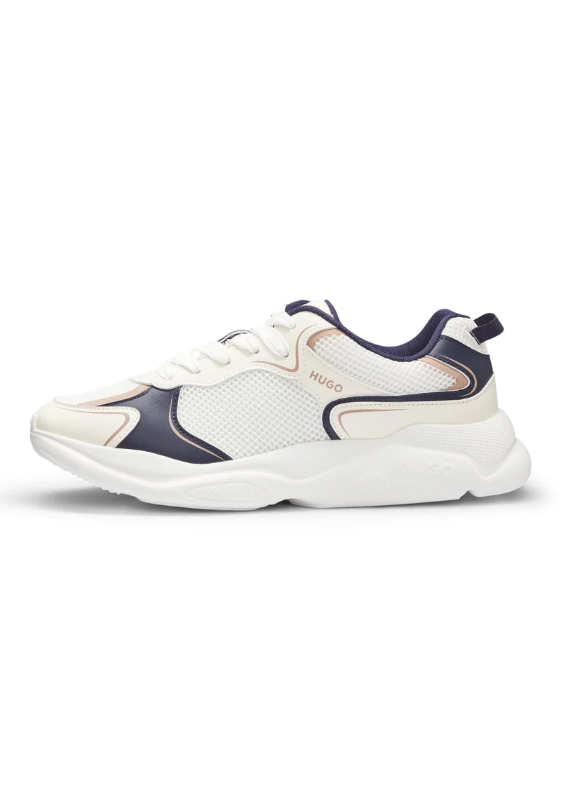 HUGO Mesh-detail trainers with rear pull loop