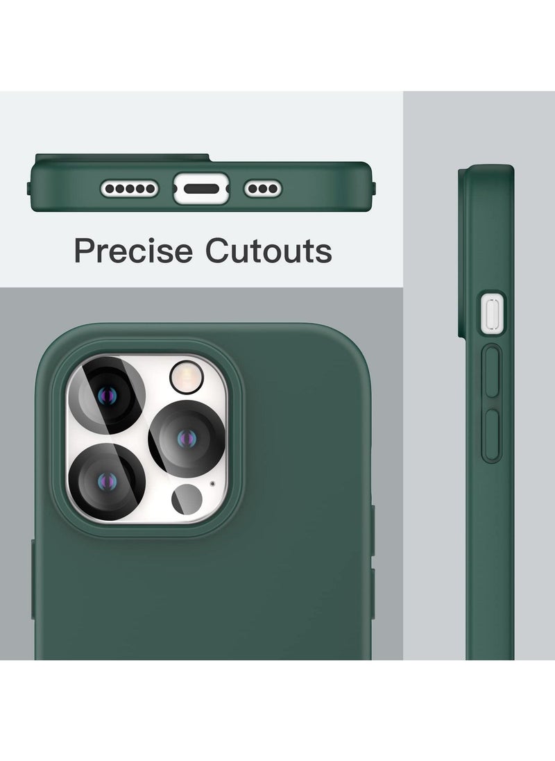 BORTONY - iPhone 15 Pro Case Cover with 2 Pack Screen Protector + 2 Pack Camera Lens Protector Liquid Silicone Full Body Protection Shockproof Drop Protection Case 6.1 inches - Image 1