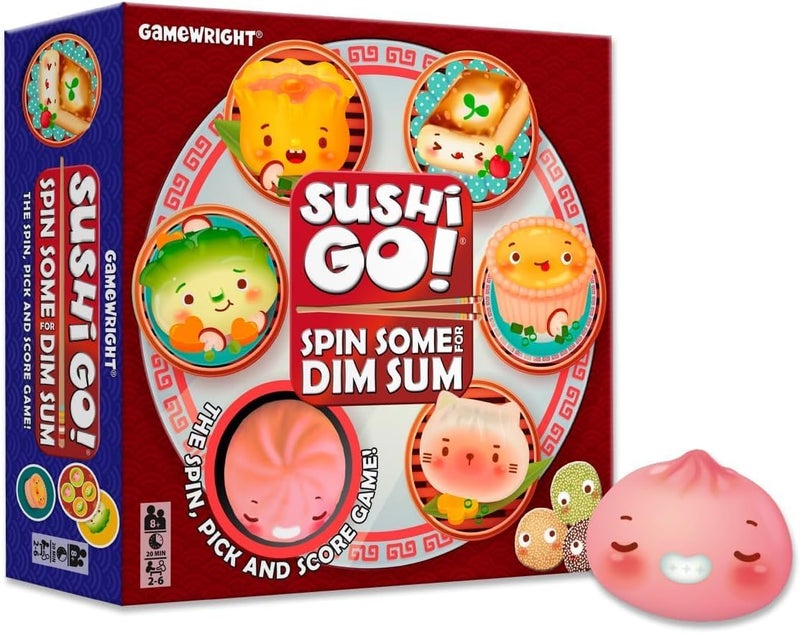 Gamewright - Sushi Go! Spin Some for Dim Sum Board Game - Image 1