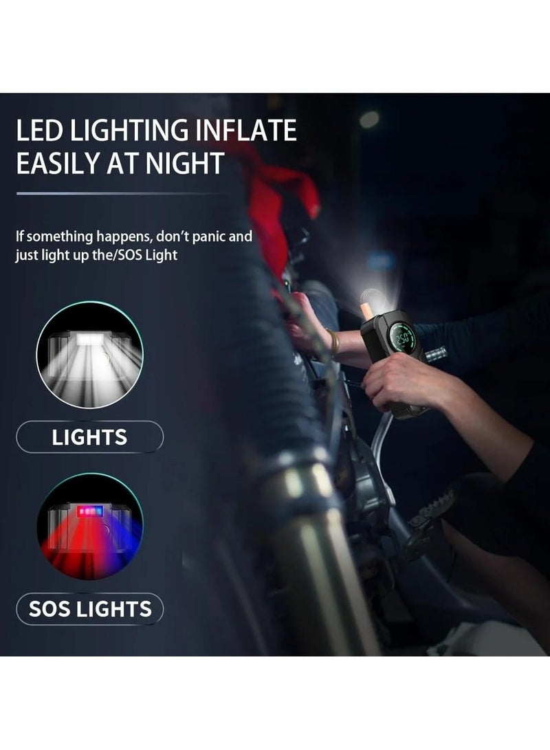 Denx DX414 6000 mAh portable car starter battery with built-in air blower - Image 5