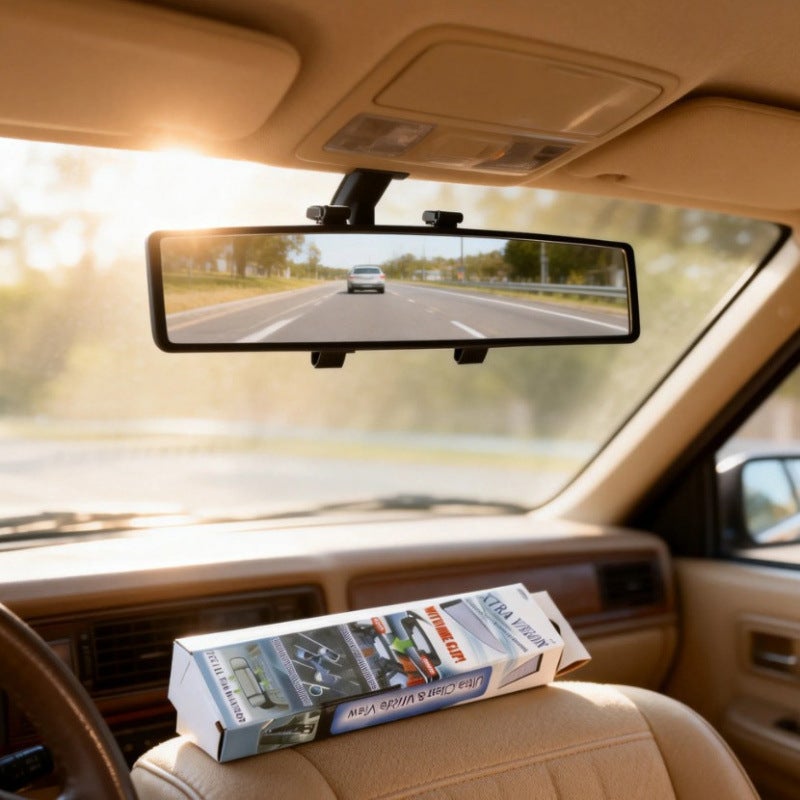 In-Car Rearview Mirror Snap-On Type High-Definition Wide-View Anti-Fog Anti-Glare Reversing Auxiliary  Mirror - Image 2