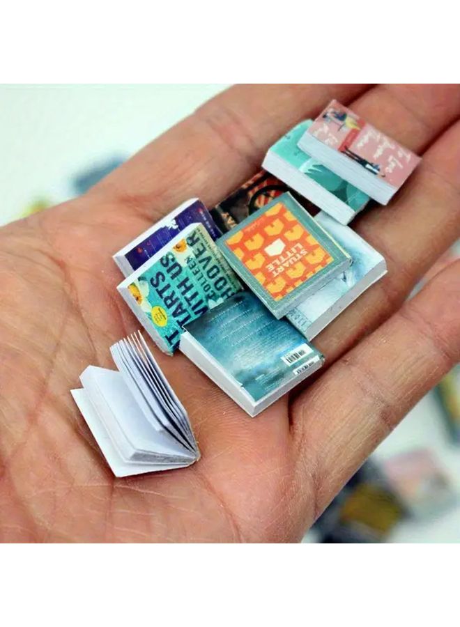 30 Miniature Books With Flip Pages Dollhouse Accessories Study Decor Shelf Props - Image 1