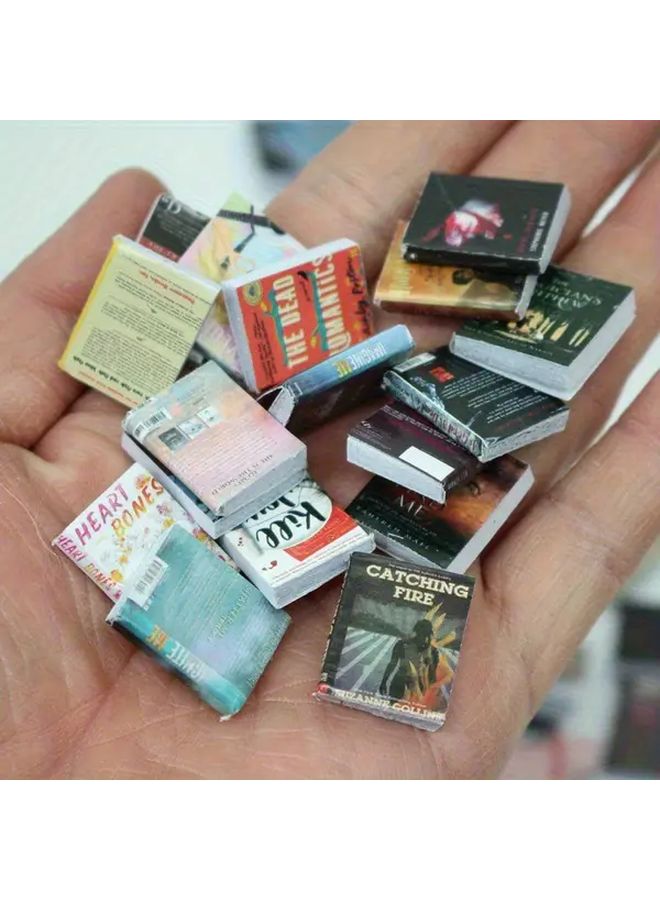 30 Miniature Books With Flip Pages Dollhouse Accessories Study Decor Shelf Props - Image 5