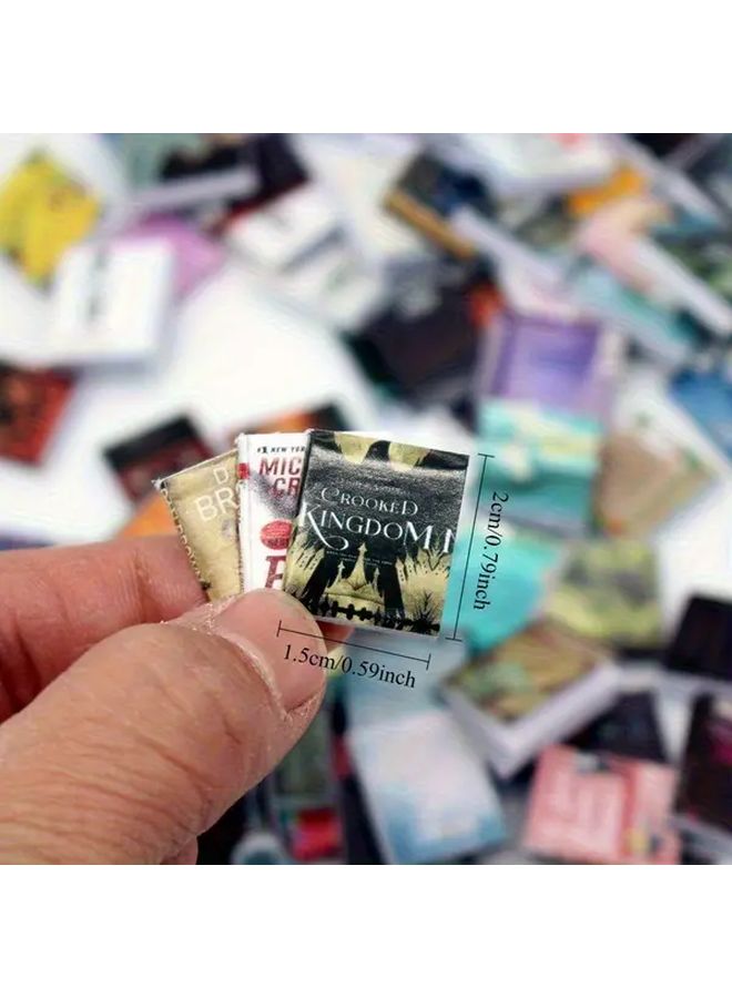 30 Miniature Books With Flip Pages Dollhouse Accessories Study Decor Shelf Props - Image 2