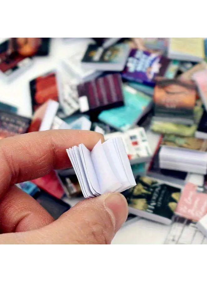 30 Miniature Books With Flip Pages Dollhouse Accessories Study Decor Shelf Props - Image 3