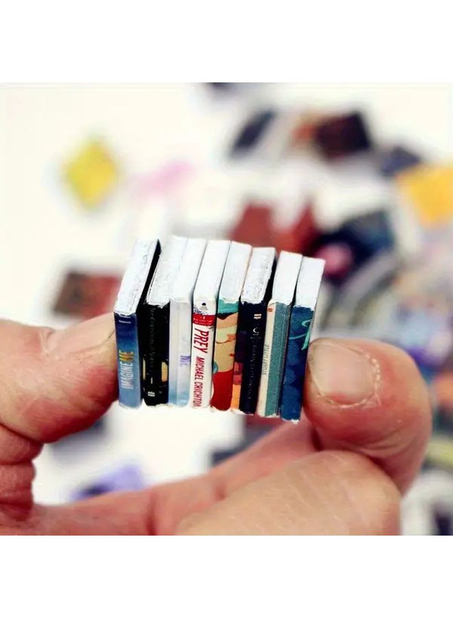 30 Miniature Books With Flip Pages Dollhouse Accessories Study Decor Shelf Props - Image 4