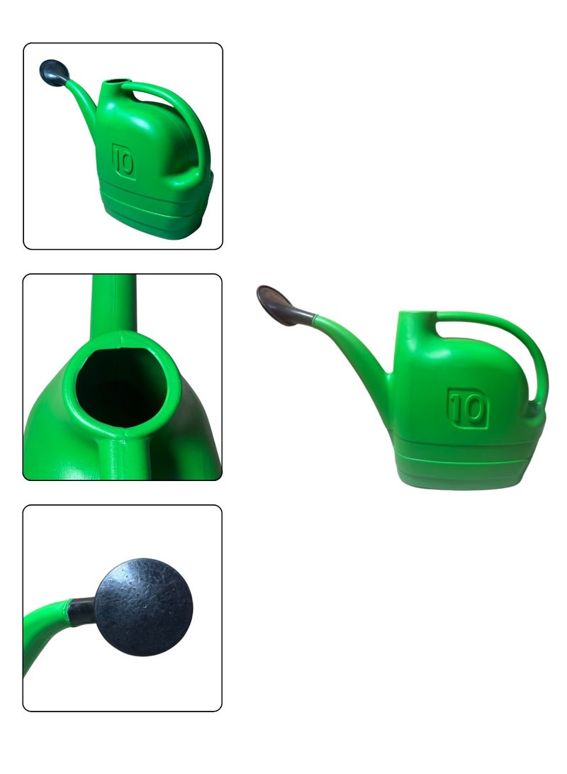 Generic Water Sprinkler, Garden shower, Lawn Sprinkler | 10 Ltr | premium Plastic Gardening Tool For Plant Watering, Gardening Water Shower, Irrigation, Fertilizer & Insecticide Spray | Comes With Shower Nozzle | Available In Green color.  - Image 1