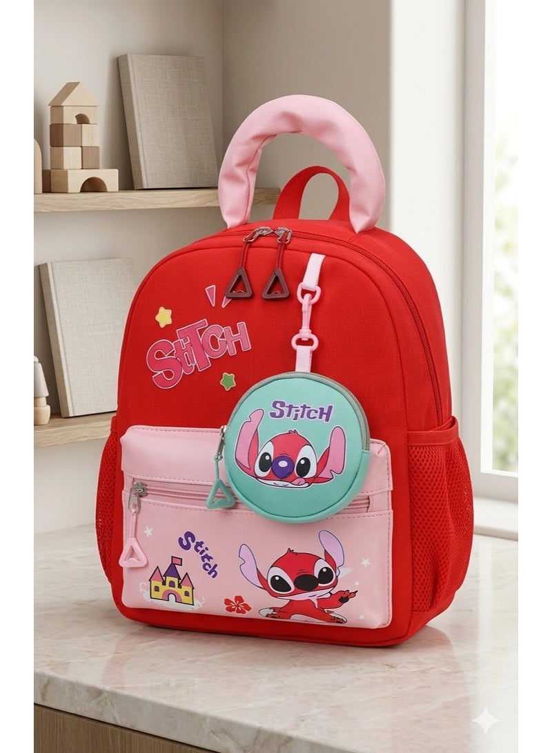 stitch kids backpack,for nursery,preschool and travelling,31x26x11 cm - Image 1