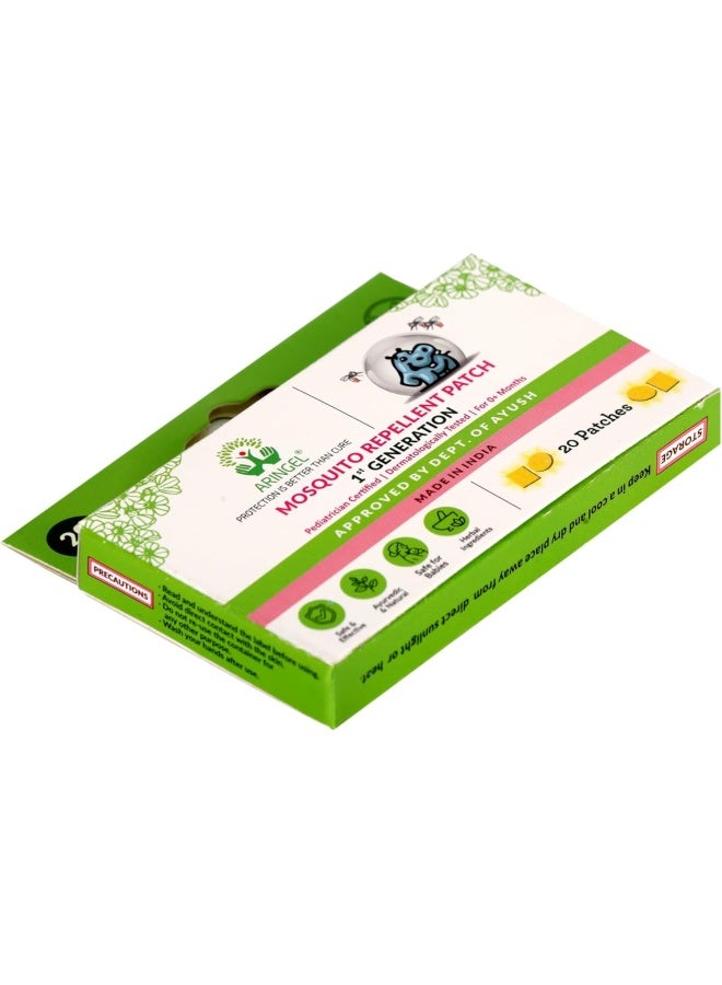 Aringel Mosquito Repellent Patches for Kids and Babies - 20 Pack Natural Citronella Oil Anti-Mosquito Stickers, DEET-Free Outdoor Insect Shield - Image 2