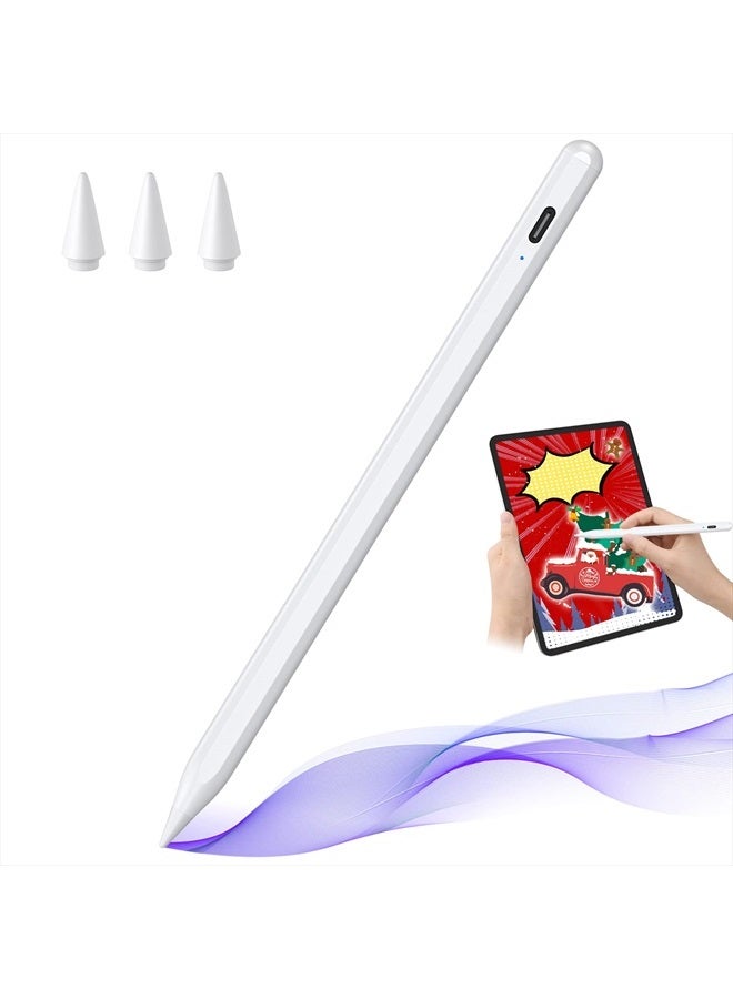 JAMJAKE Stylus Pen for iPad with Tilt Sensitive and Fast Charge, JAMJAKE iPad Pencil Compatible with 2018-2022 Apple iPad Pro 11/12.9 Inch,iPad 10/9/8/7/6 Gen,iPad Mini 5/6 Gen,iPad Air3/4/5 Gen - Image 1