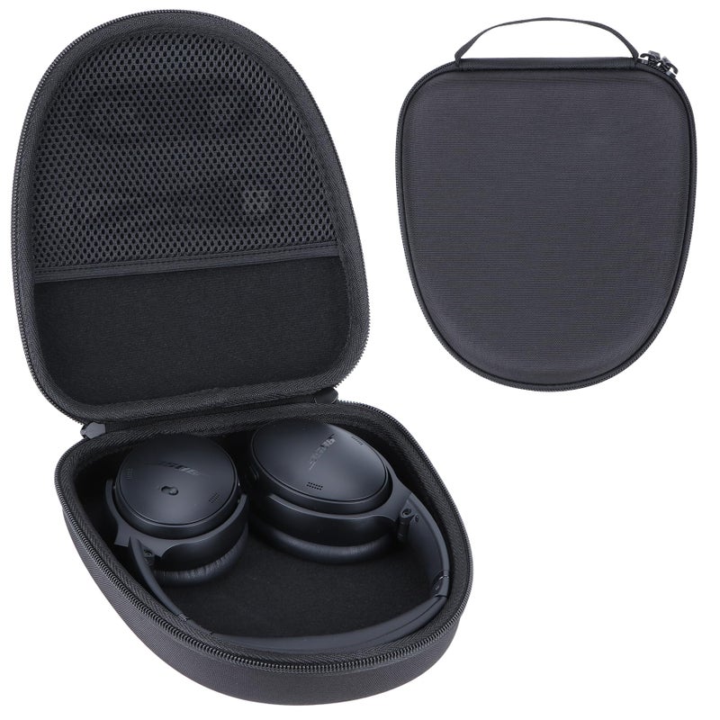 RIYADAone Hard Case Replacement for Bose QuietComfort QC Ultra QC45 QC35 QC25 QC15 QCSE Noise Cancelling Headphones (Black Case) - Image 1