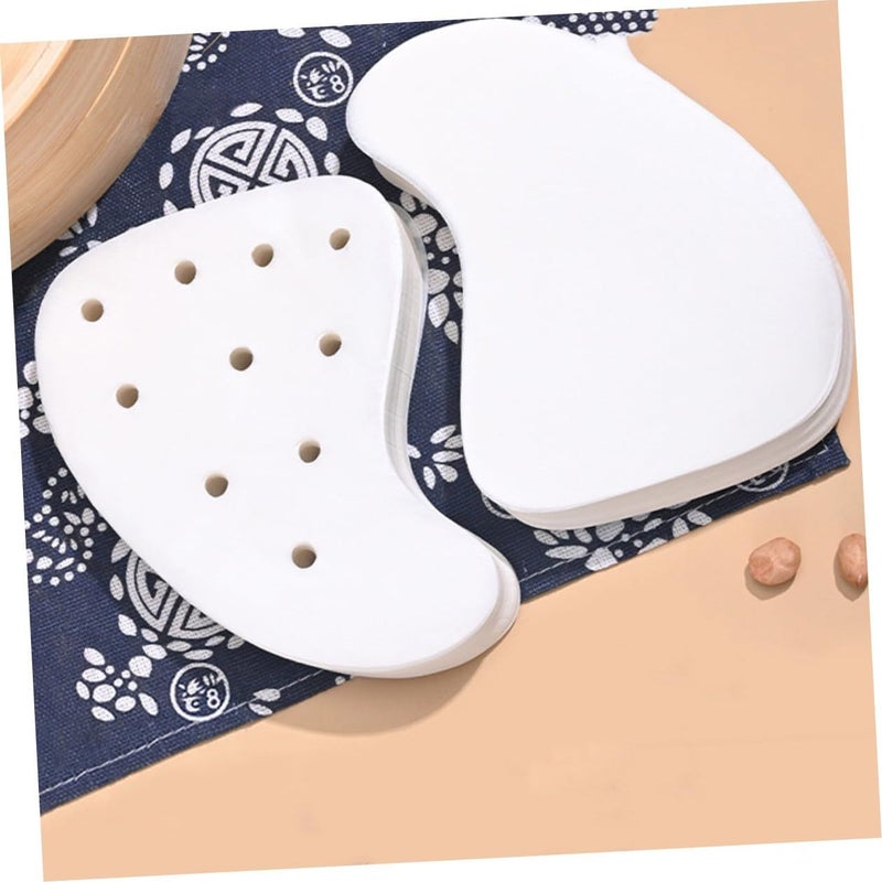 500 Pcs Perforated Non Stick Steamer Paper Liners Kitchen Baking Mats for Dim Sum Cake and Buns - Image 5