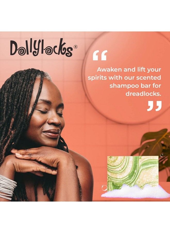 Dollylocks - Organic Shampoo Bar For Dreadlocks Vegan Shampoo With Coconut Oil Essential Oils Sea Salt Plantbased Shampoo Bars For Hair Residue Free & Cruelty Free 4.5Oz Coconut Lime Grapefruit - Image 1