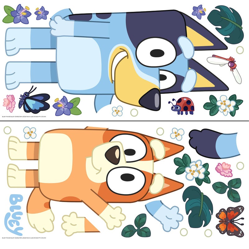 RoomMates Bluey and Bingo Character Blue Peel and Stick Wall Decals, RMDM5560 - Image 5
