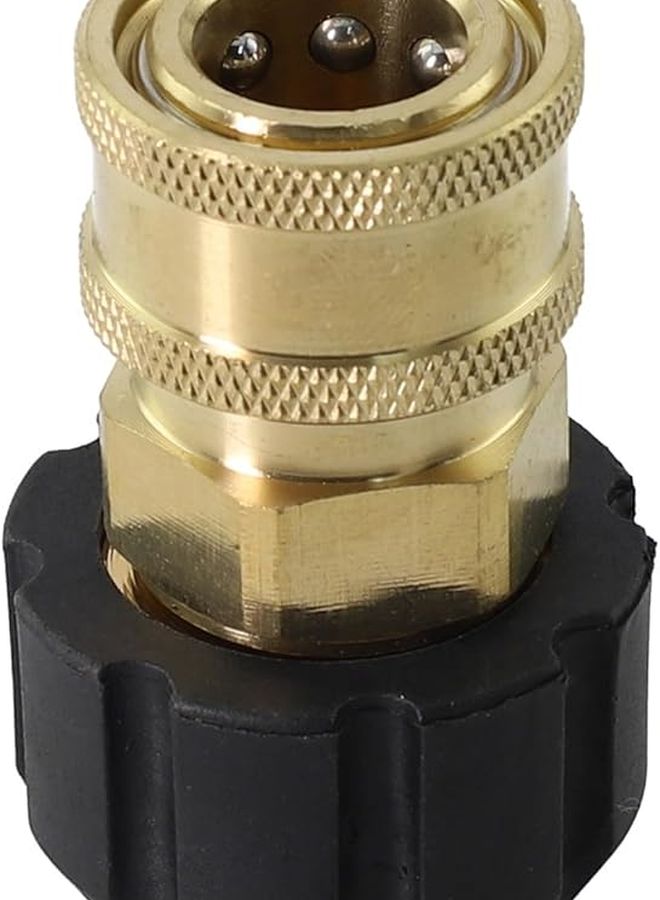3 8 بوصة سريعة التوصيل أنثى إلى M22 14 مم 15 مم محول غسالة عالي الضغط 5000 PSI من الفولاذ المقاوم للصدأ والنحاس - Image 3