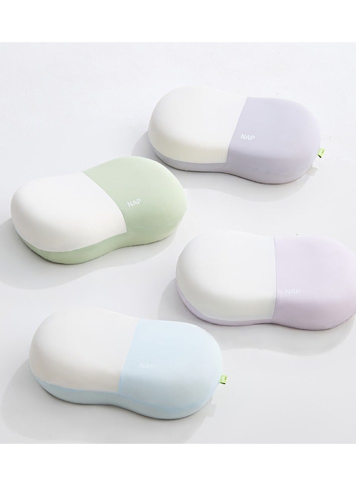 Bentifar Ergonomic Pillow for Sleeping, Cervical Neck Pillow Memory Foam for Relief, Odor-Free, Cooling Pillow for Side Back and Lying Sleepers (Purple) - Image 3