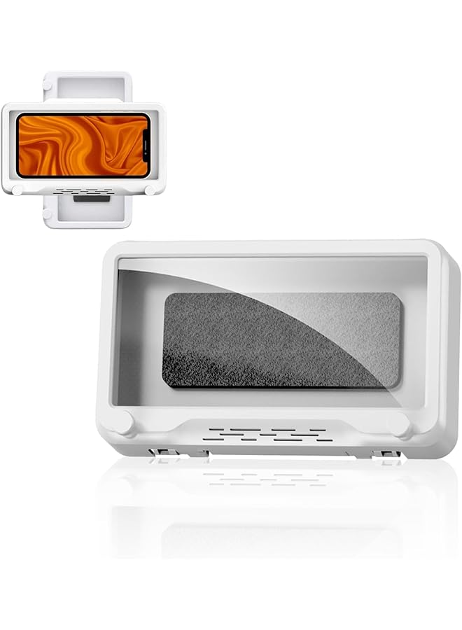 Green Tiger Shower Phone Case Holder with 360° Rotation | Bathroom Wall Mount for Shower, Tub, Kitchen | Anti-Fog, High Sensitivity Case Mounting Box - Image 1