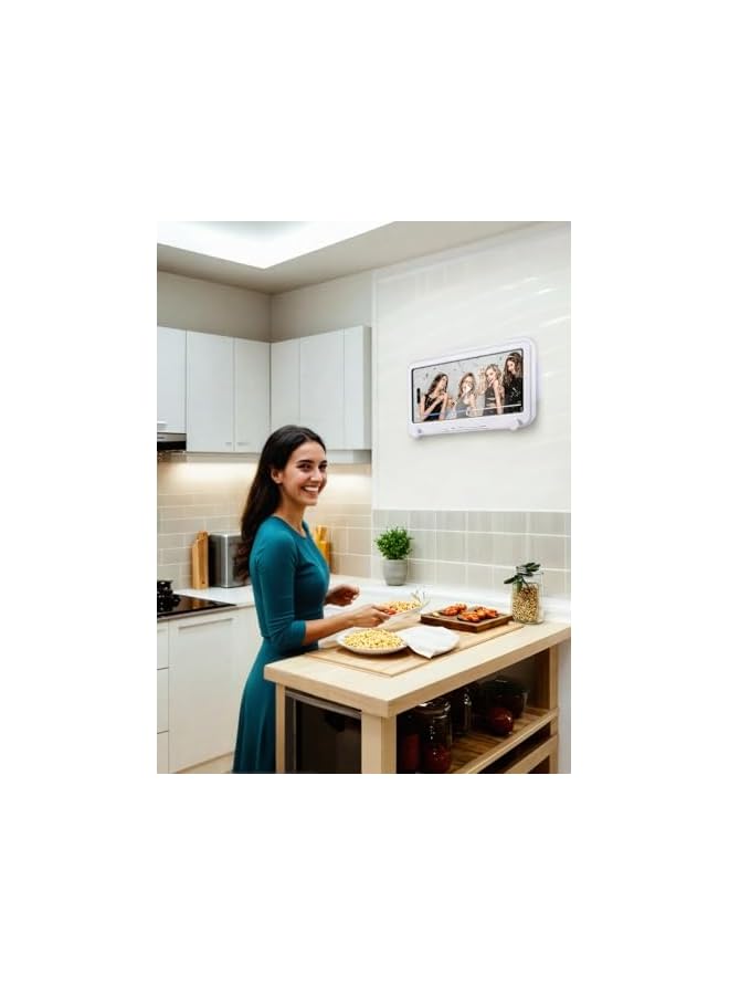 Green Tiger Shower Phone Case Holder with 360° Rotation | Bathroom Wall Mount for Shower, Tub, Kitchen | Anti-Fog, High Sensitivity Case Mounting Box - Image 4