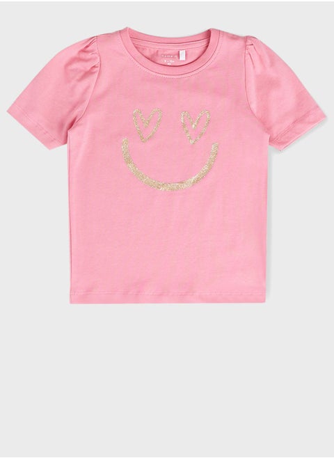 Kids Shimmer Print Top