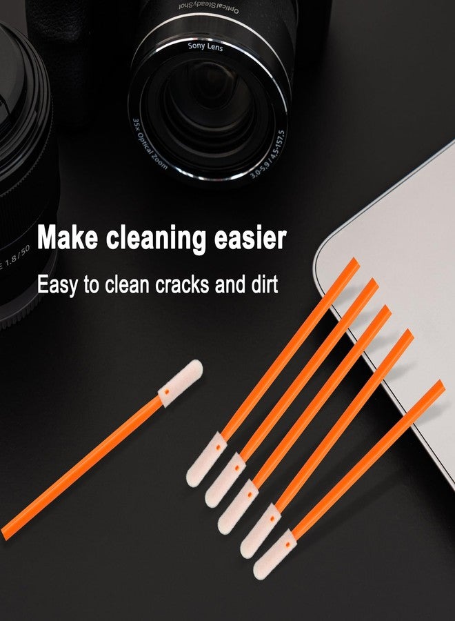 Wellgler's Cleaning Swab Kit,Multi-Purpose Foam Cleaning Swabs,for Printers, Inkjets, Cameras, Automotive, Optics, Sensors, Guns,Arts and Crafts, Automotive Detailing(orange100pcs) - Image 4