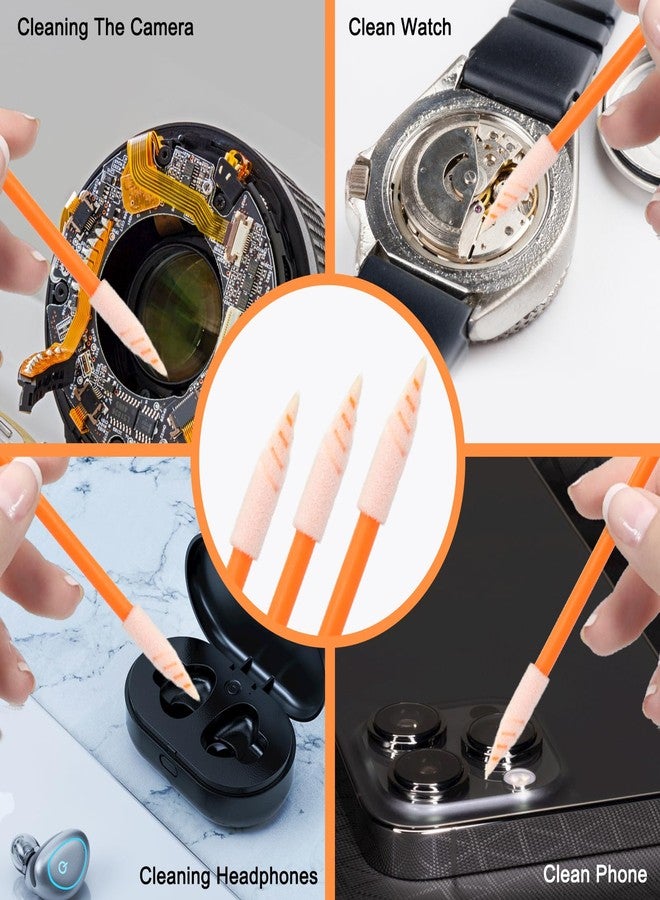 Wellgler's Cleaning Swab Kit,Multi-Purpose Foam Cleaning Swabs,for Printers, Inkjets, Cameras, Automotive, Optics, Sensors, Guns,Arts and Crafts, Automotive Detailing(orange100pcs) - Image 3
