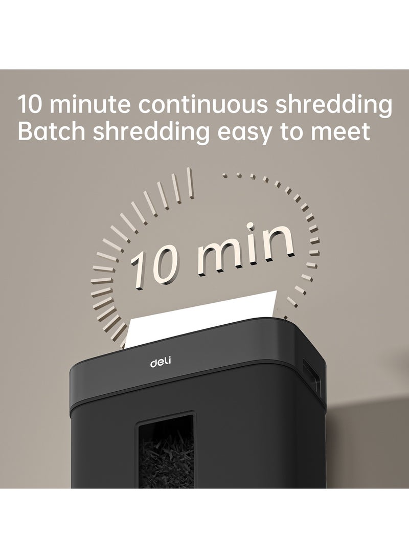 Deli ET023 Paper Shredder, 8-Sheet Capacity, 10min, 15L – ideal for office use - Image 5