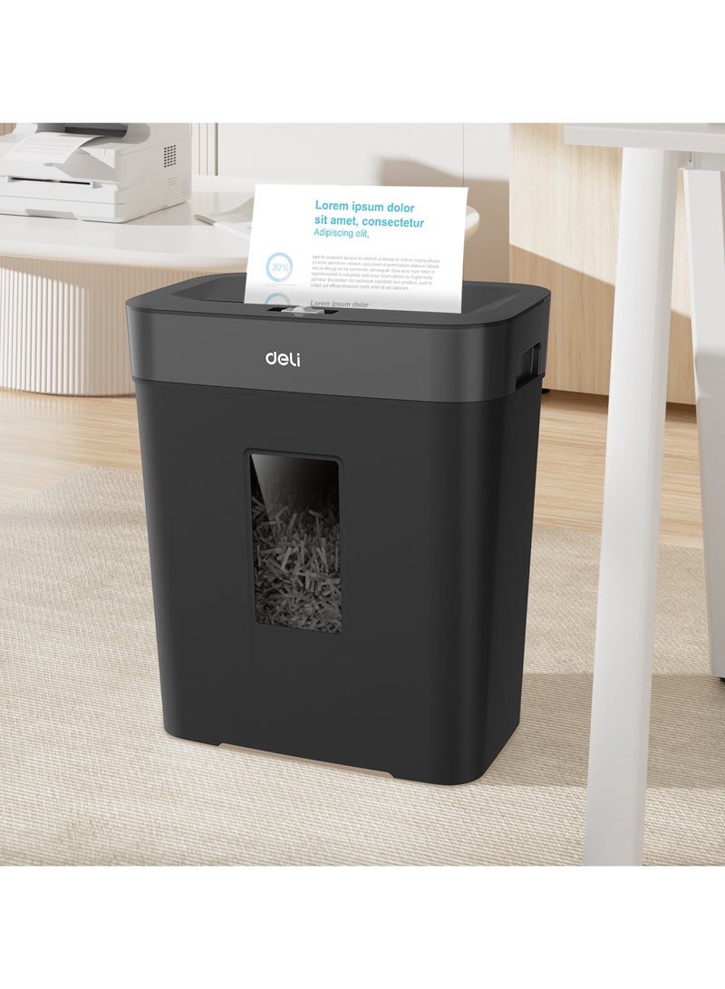 Deli ET023 Paper Shredder, 8-Sheet Capacity, 10min, 15L – ideal for office use - Image 2