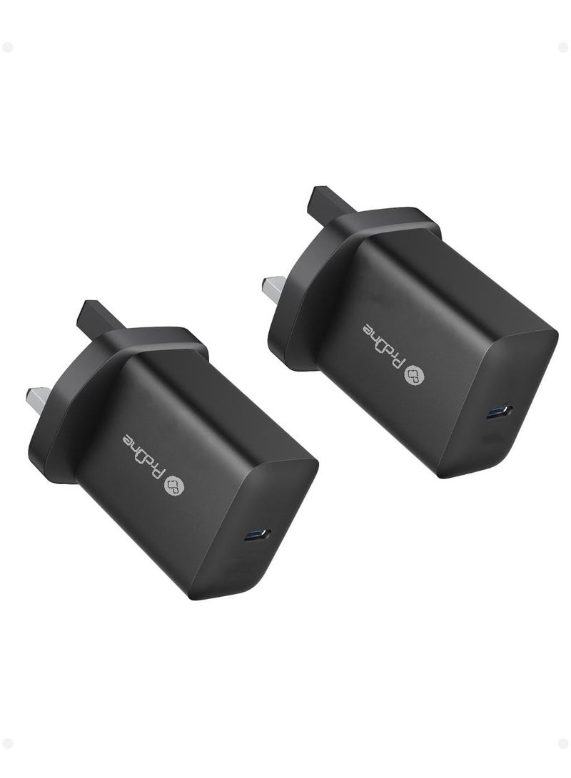 ProOne ProOne PWC502 25W PD Fast Charger (UK Plug) with 100cm Type-C to Type-C Cable  - Image 2