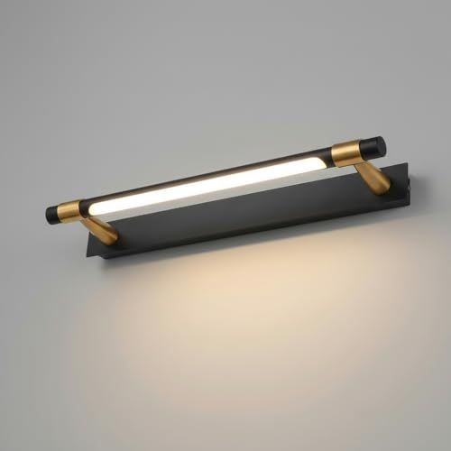 Decor chronicle 3-Color LED Mirror Light in Black & Rose Gold Finish | 50cm Wall Mounted Vanity Light for Bathroom & Bedroom | Modern Picture Light for Dressing Table & Wall Art - Image 1