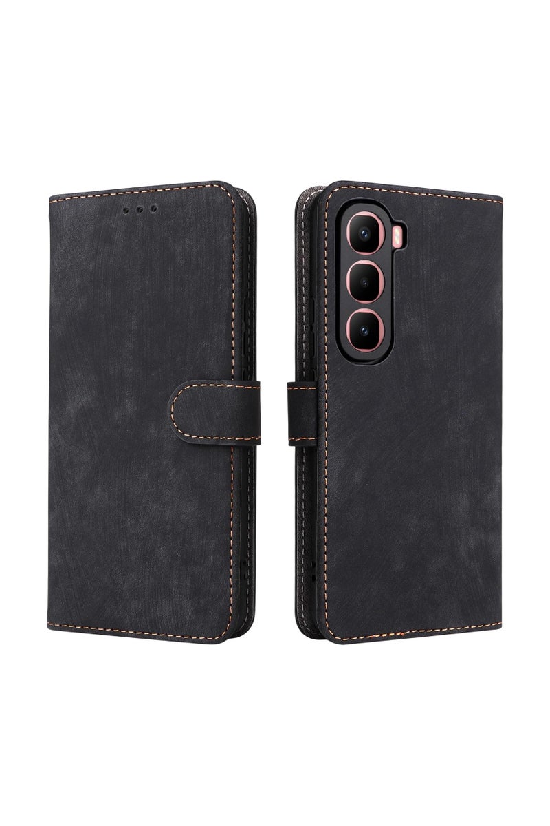 general Wallet-style protective case for Infinix Hot 60 Pro Plus, with 【credit card holder】 【RFID shielding】, PU leather flip cover protective case for Infinix Hot 60 Pro Plus - Image 1